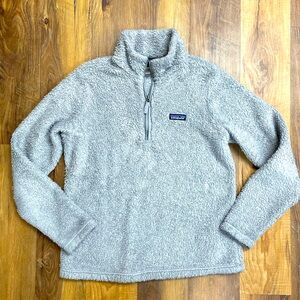 Patagonia Los Gatos Gray quarter zip womens fleece size Large